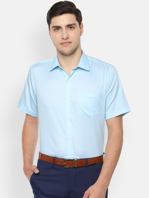 

Van Heusen Men Blue Regular Fit Solid Formal Shirt