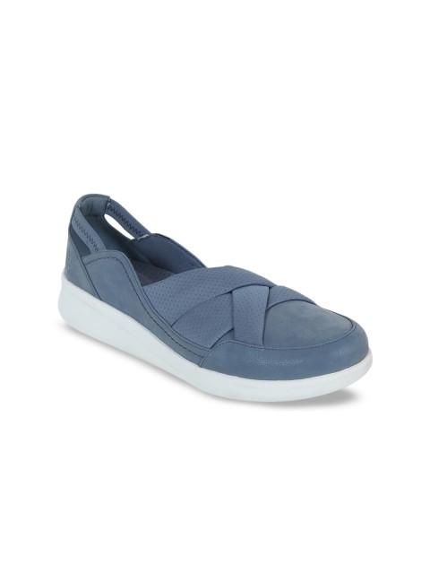 

Clarks Women Blue Slip-On Sneakers