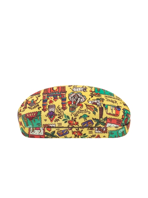 

Chumbak Yellow India Stamp Printed Eyewear Case