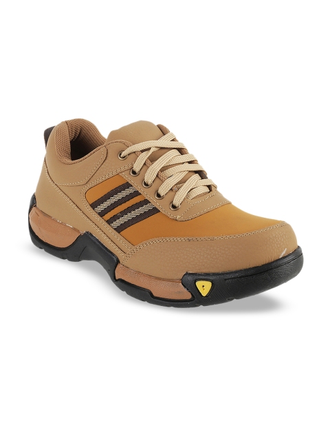 

WALKWAY Men Tan Brown Sneakers
