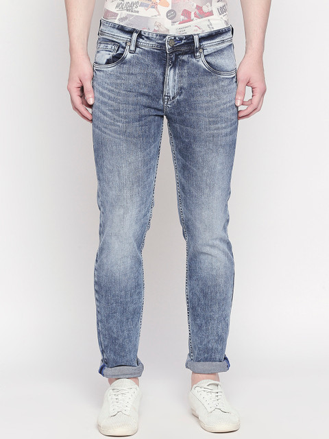 

Killer Men Blue Skinny Fit Mid-Rise Clean Look Jeans