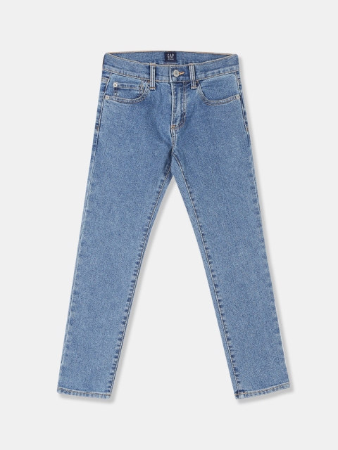 

GAP Boys Blue Skinny Fit Mid-Rise Clean Look Stretchable Jeans