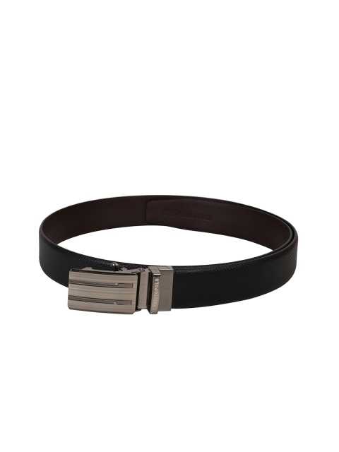

CHRISTOPOLO Men Black Textured Belt