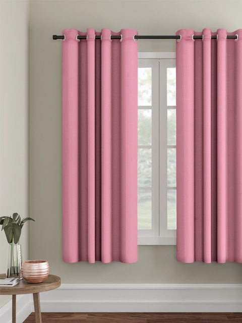 

eyda Pink Single Room Darkening Window Curtain