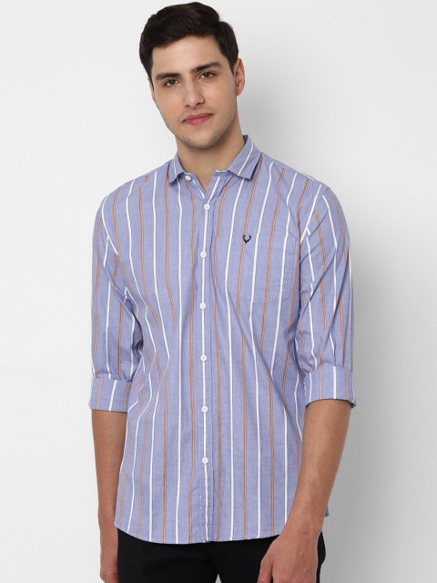 

Allen Solly Sport Men Blue Off-White Regular Fit Striped Casual Shirt