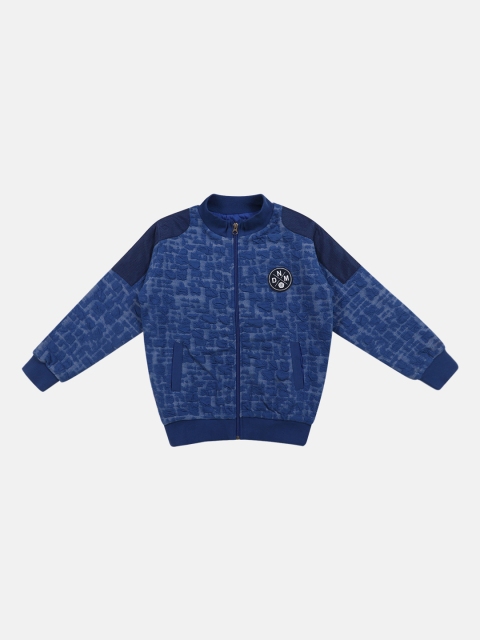 

Lil Tomatoes Boys Blue Self Design Sweatshirt