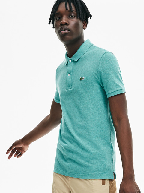 

Lacoste Men Blue Slim fit Lacoste Polo Shirt in petit pique