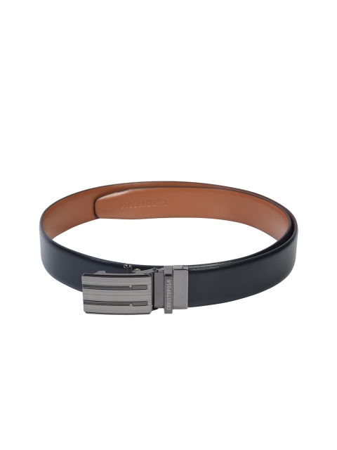 

CHRISTOPOLO Men Black & Brown Reversible Genuine Leather Belt