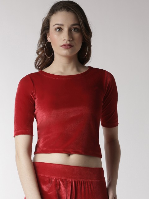 

De Moza Women Red Solid Top