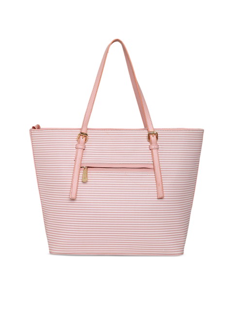 

KLEIO Pink & White Striped Shoulder Bag