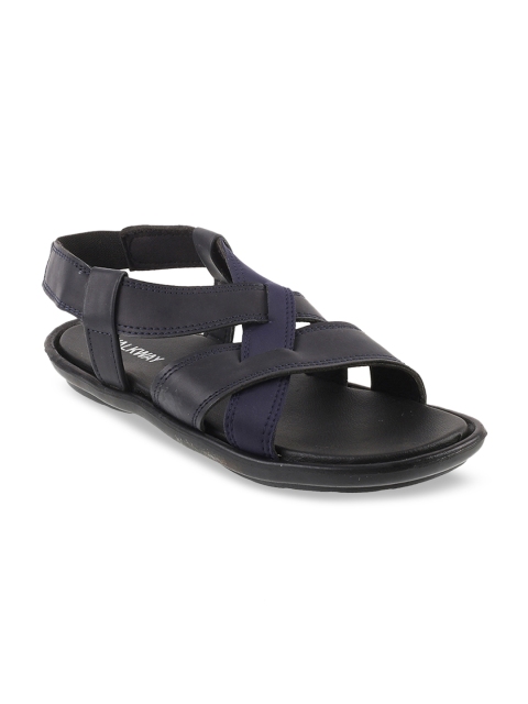 

WALKWAY Men Navy Blue Solid Sandals