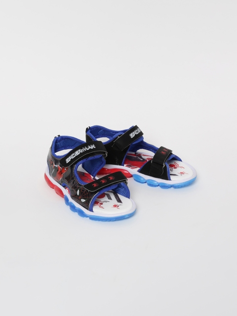 

Fame Forever by Lifestyle Boys Black Spiderman Print Sports Sandals