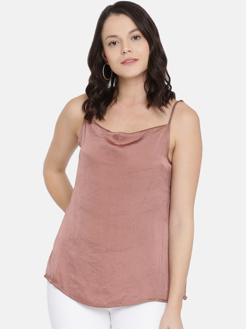 

ISU Women Brown Solid A-Line Top