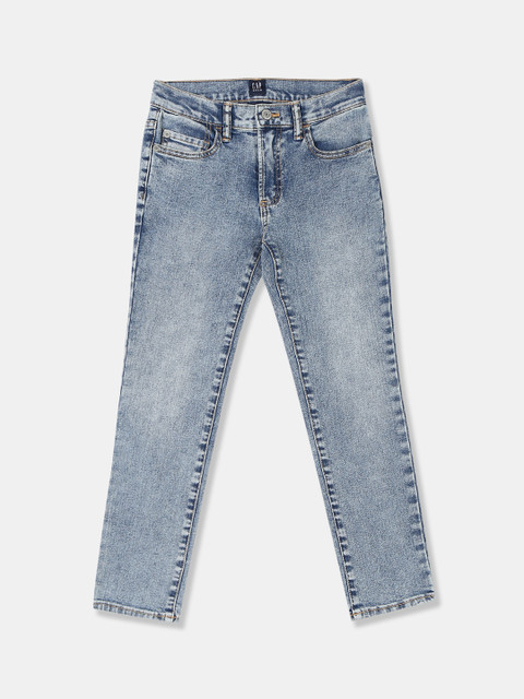 

GAP Boys Blue Skinny Fit Mid-Rise Clean Look Stretchable Jeans