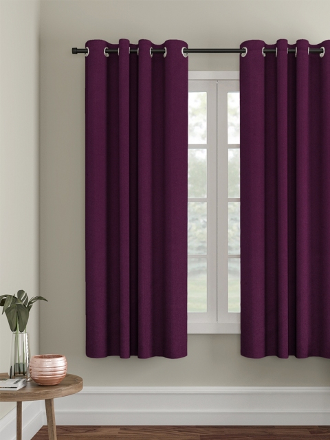 

eyda Purple Single Room Darkening Window Curtain