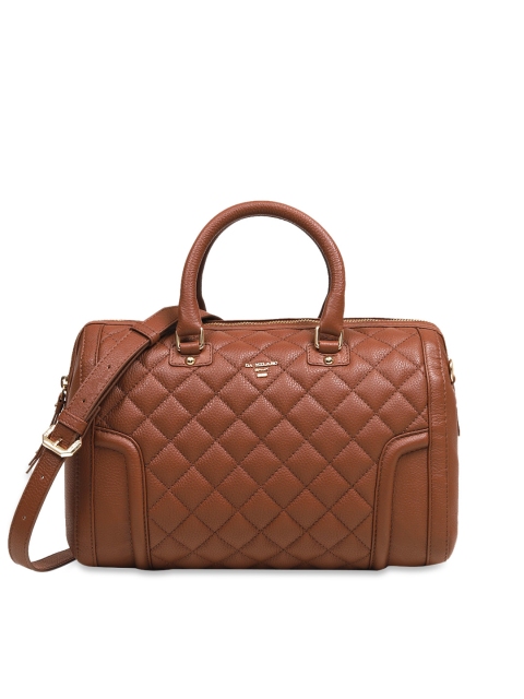 

Da Milano Brown Textured Handheld Bag