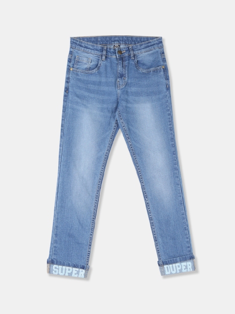 

Flying Machine Boys Blue Skinny Fit Mid-Rise Clean Look Jeans
