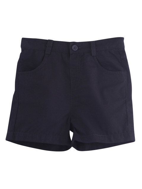 

Beebay Boys Navy Blue Solid Regular Fit Regular Shorts