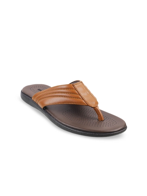 

WALKWAY Men Tan Solid Sandals