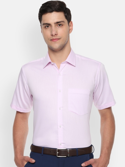 

Van Heusen Men Pink Regular Fit Solid Formal Shirt