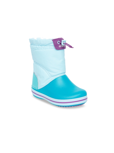

Crocs Kids Blue Colourblocked Flat Boots