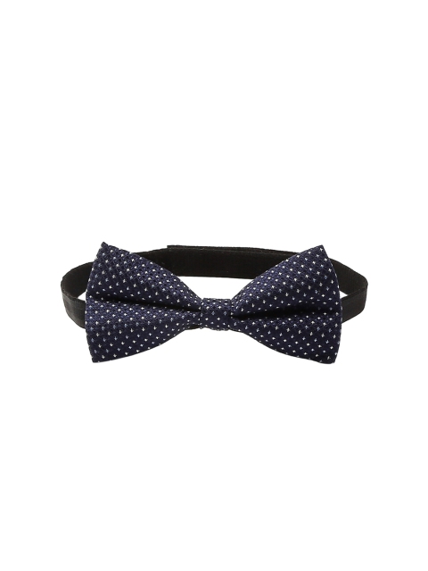 

ZIDO Navy Blue & White Printed Bow Tie