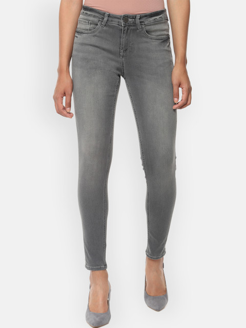

Van Heusen Woman Grey Regular Fit Mid-Rise Clean Look Stretchable Jeans