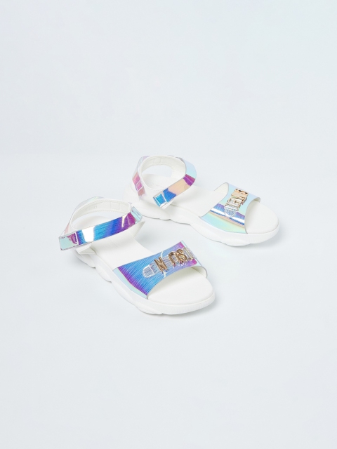 Fame Forever by Lifestyle Girls Blue Solid Open Toe Flats