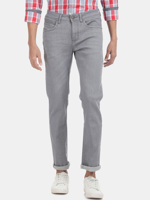 

Cherokee Men Grey Slim Fit Mid-Rise Clean Look Jeans