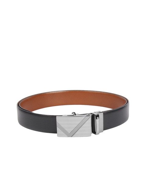 

CHRISTOPOLO Men Black & Brown Solid Reversible Genuine Leather Belt