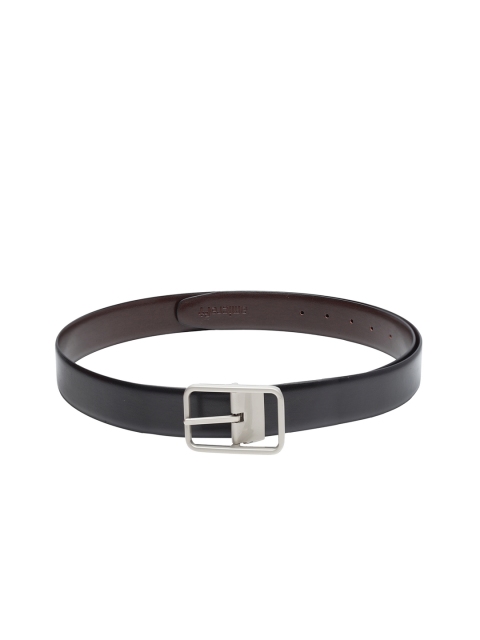 

amicraft Men Black & Coffee Brown Reversible Solid Belt