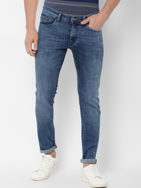 

Solly Jeans Co. Men Blue Skinny Fit Mid-Rise Clean Look Jeans
