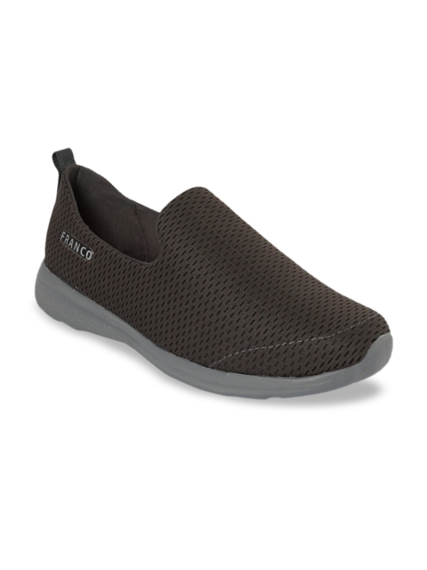 

Franco Leone Men Grey Mesh Running Shoes