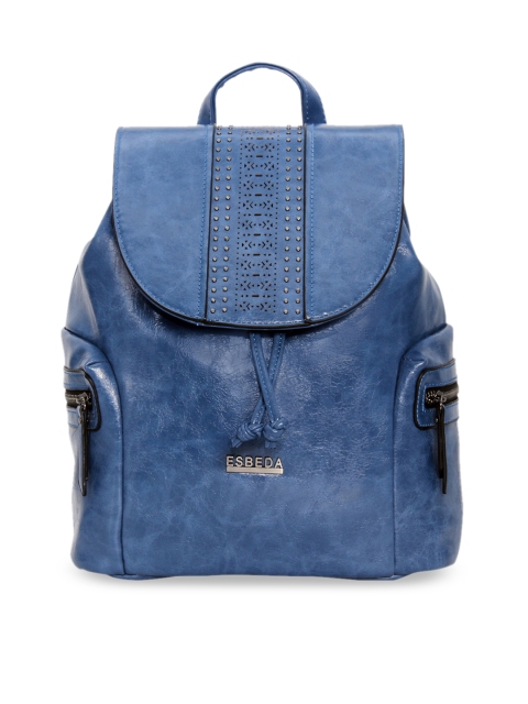 

ESBEDA Women Blue Solid Backpack