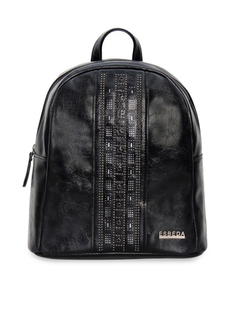 

ESBEDA Women Black Solid Backpack