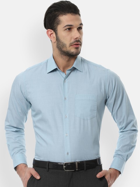 

Van Heusen Men Blue Regular Fit Solid Formal Shirt