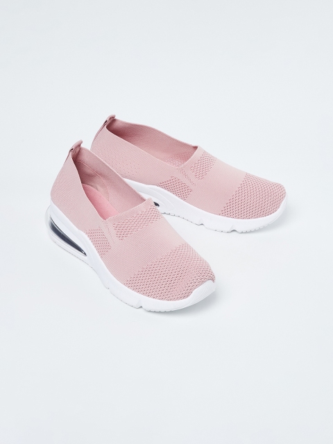 

Ginger by Lifestyle Women Pink Slip-On Sneakers