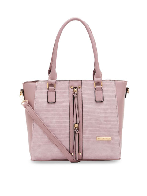 

GIORDANO Pink Textured Handheld Bag