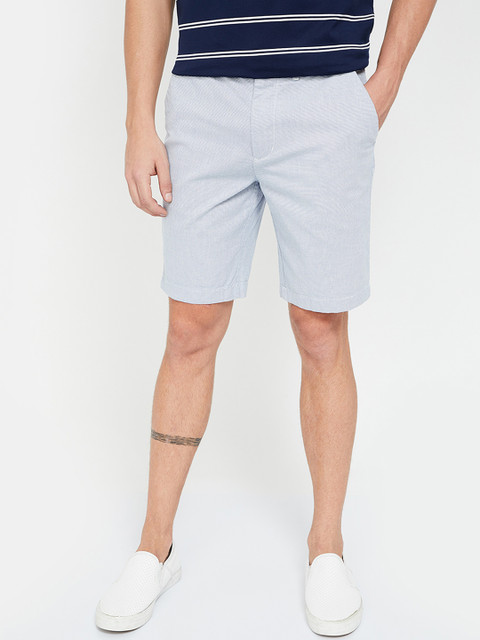 

CODE by Lifestyle Men Blue Self Design Regular Fit Shorts