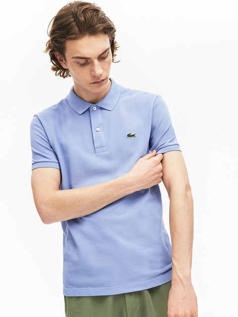 

Lacoste Mens Slim fit Polo Shirt in Petit Pique, Blue
