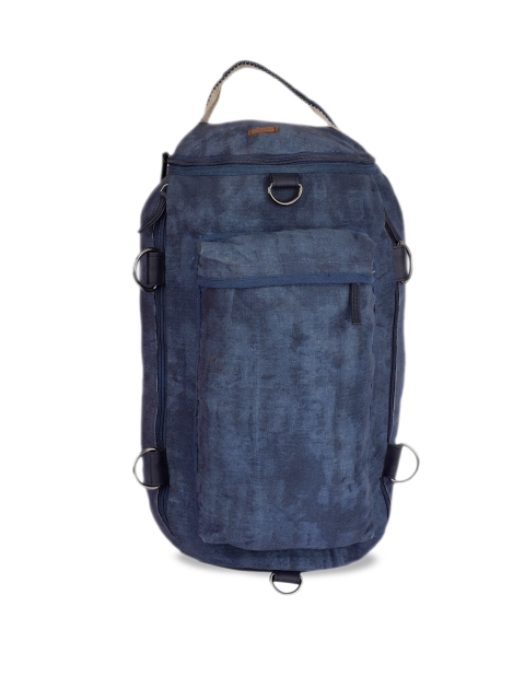 

FUKURO Unisex Navy Blue Solid Large Backpack