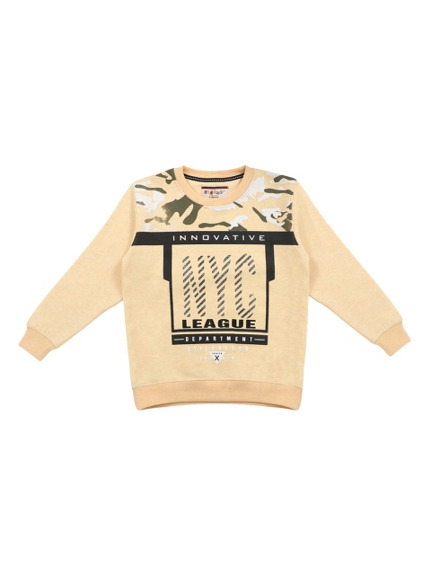 

Lil Tomatoes Boys Yellow Printed Sweatshirt