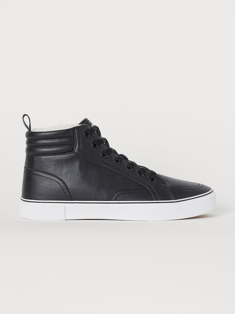 

H&M Men Black Hi-Top Trainers