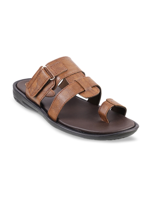 

WALKWAY Men Tan Solid Sandals