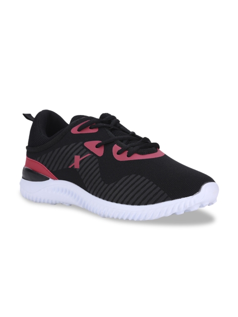 

Sparx Men Black & Pink Colourblocked Mesh Mid-Top Running Shoes