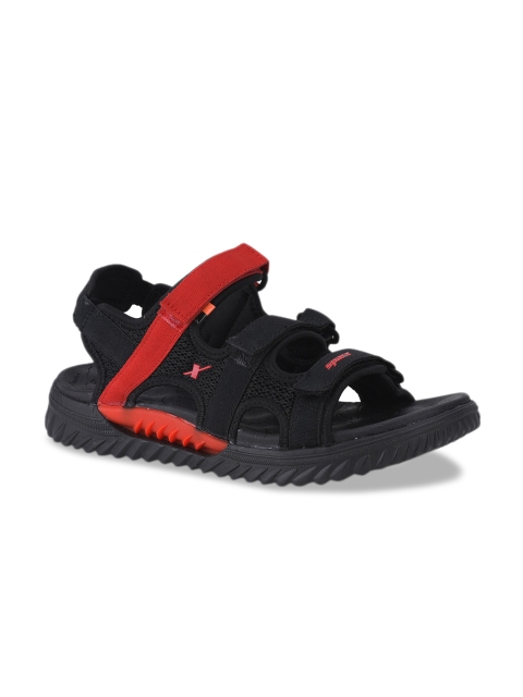 

Sparx Men Black & Red Sports Sandals