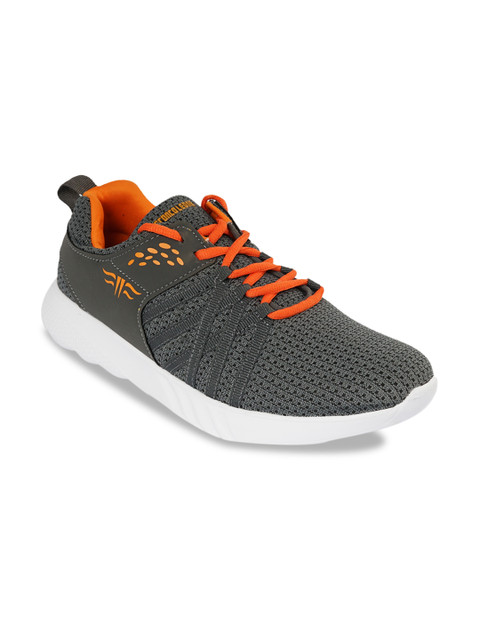 

Franco Leone Men Grey Mesh Running Shoes