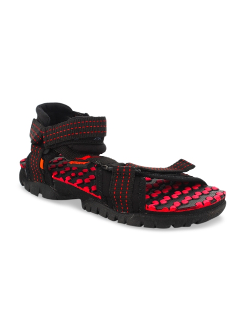 

Sparx Men Black & Red Sports Sandals