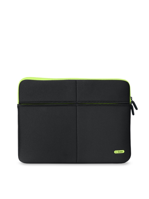 

AirCase Unisex Black Solid Laptop Sleeve