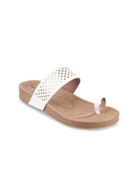 

WALKWAY Women White Solid Sandals